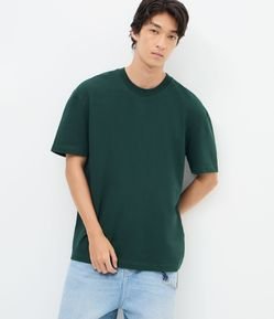 Camiseta Relaxed Básica em Malhão