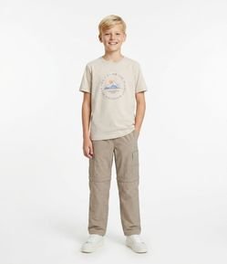 Camiseta Infantil com Estampa de Montanha – Tam 5 a 14 Anos
