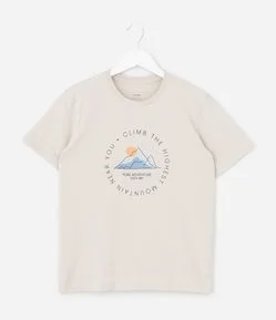 Camiseta Infantil com Estampa de Montanha – Tam 5 a 14 Anos