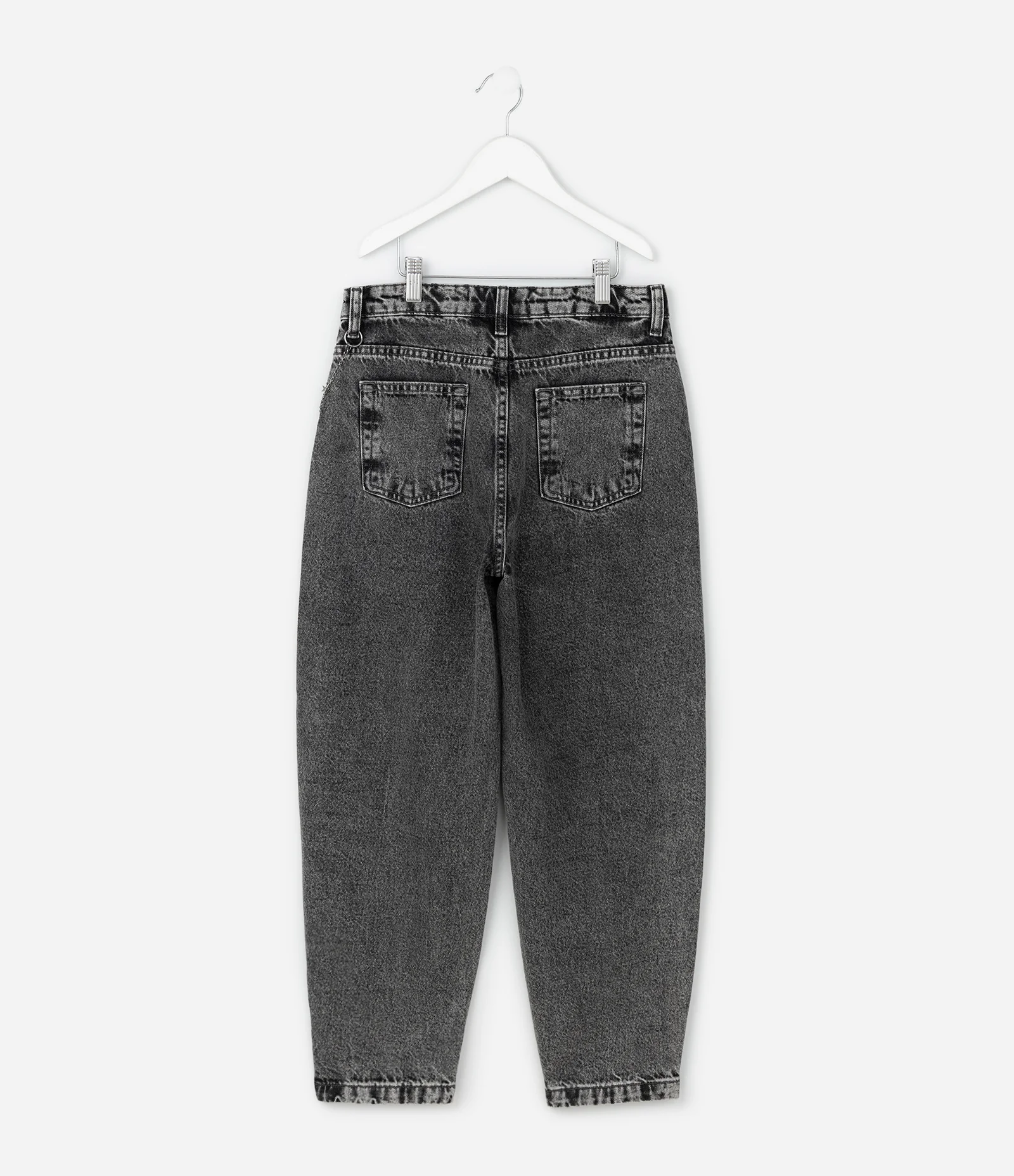 Calça Infantil Slouchy em Jeans com Correntinha de Estrelas – Tam 7 a 16 Anos Cinza 3