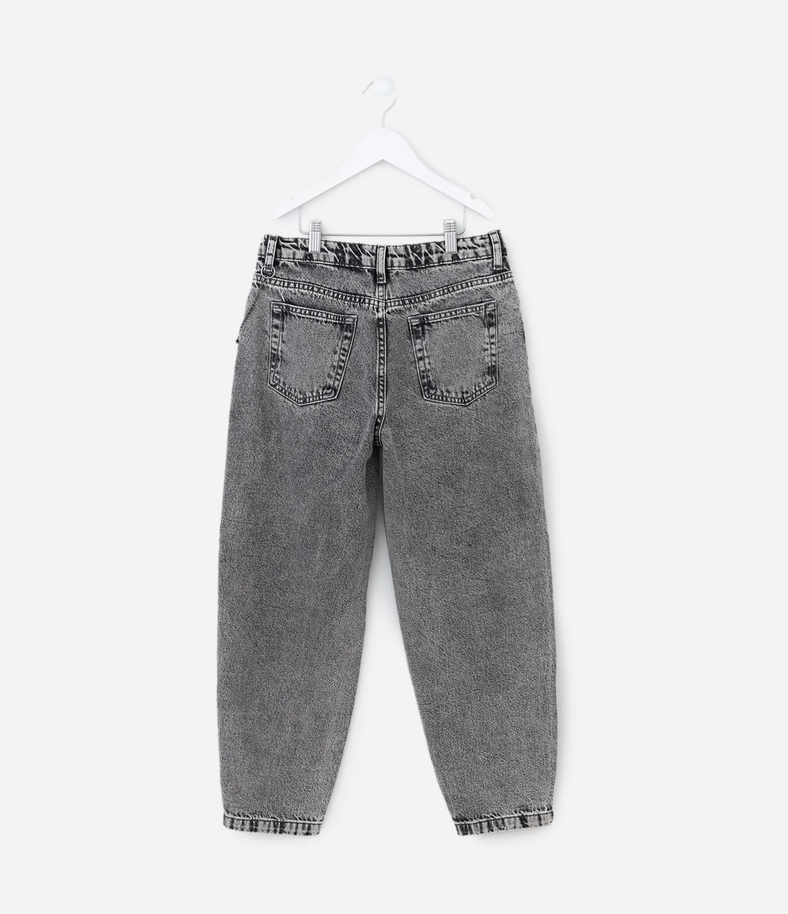 Calça Infantil Slouchy em Jeans com Correntinha de Estrelas – Tam 7 a 16 Anos Cinza 2