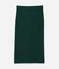 Saia Midi Lápis em Tricô Curve & Plus Size