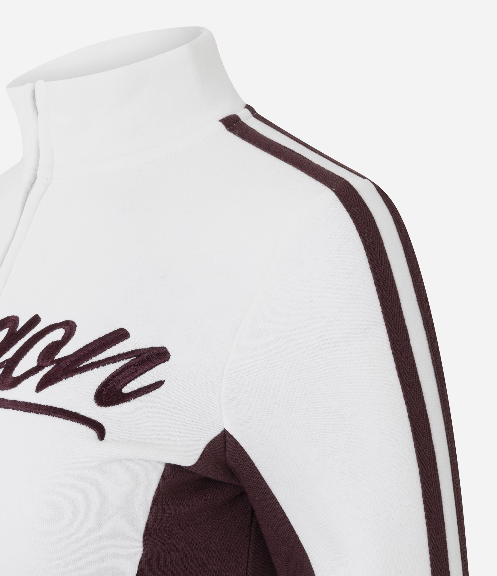 Jaqueta em Moletom com Lettering Oregon Branco 7