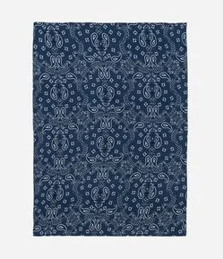Canga Retangular em Viscose com Estampa Paisley
