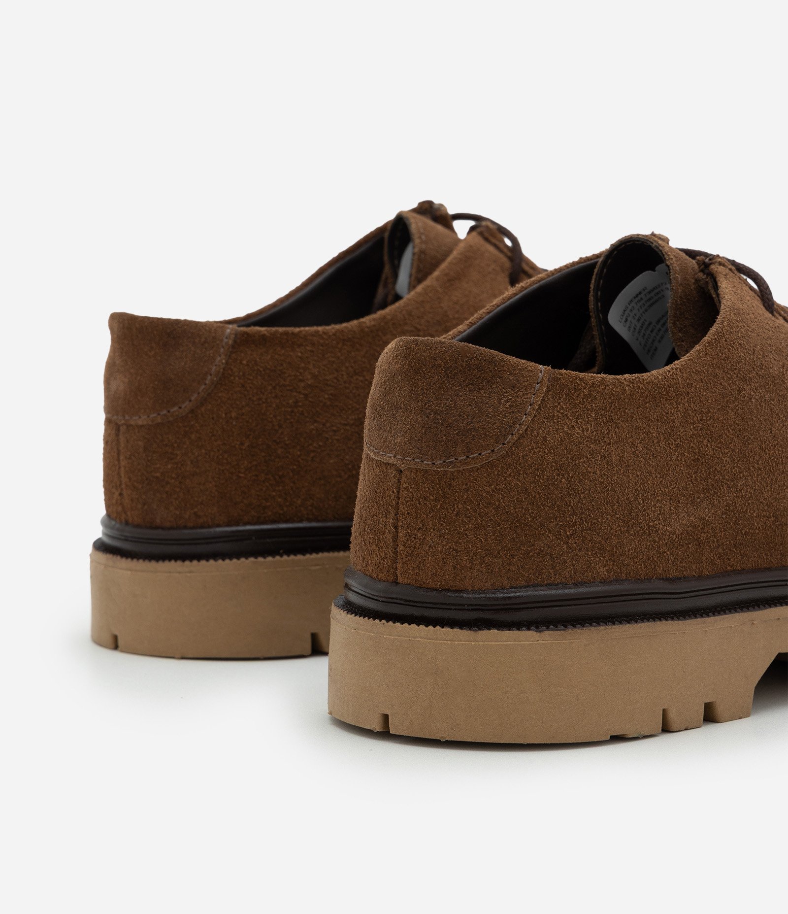 Sapato Moc Toe em Couro Camurça com Cadarço Marrom Médio 6