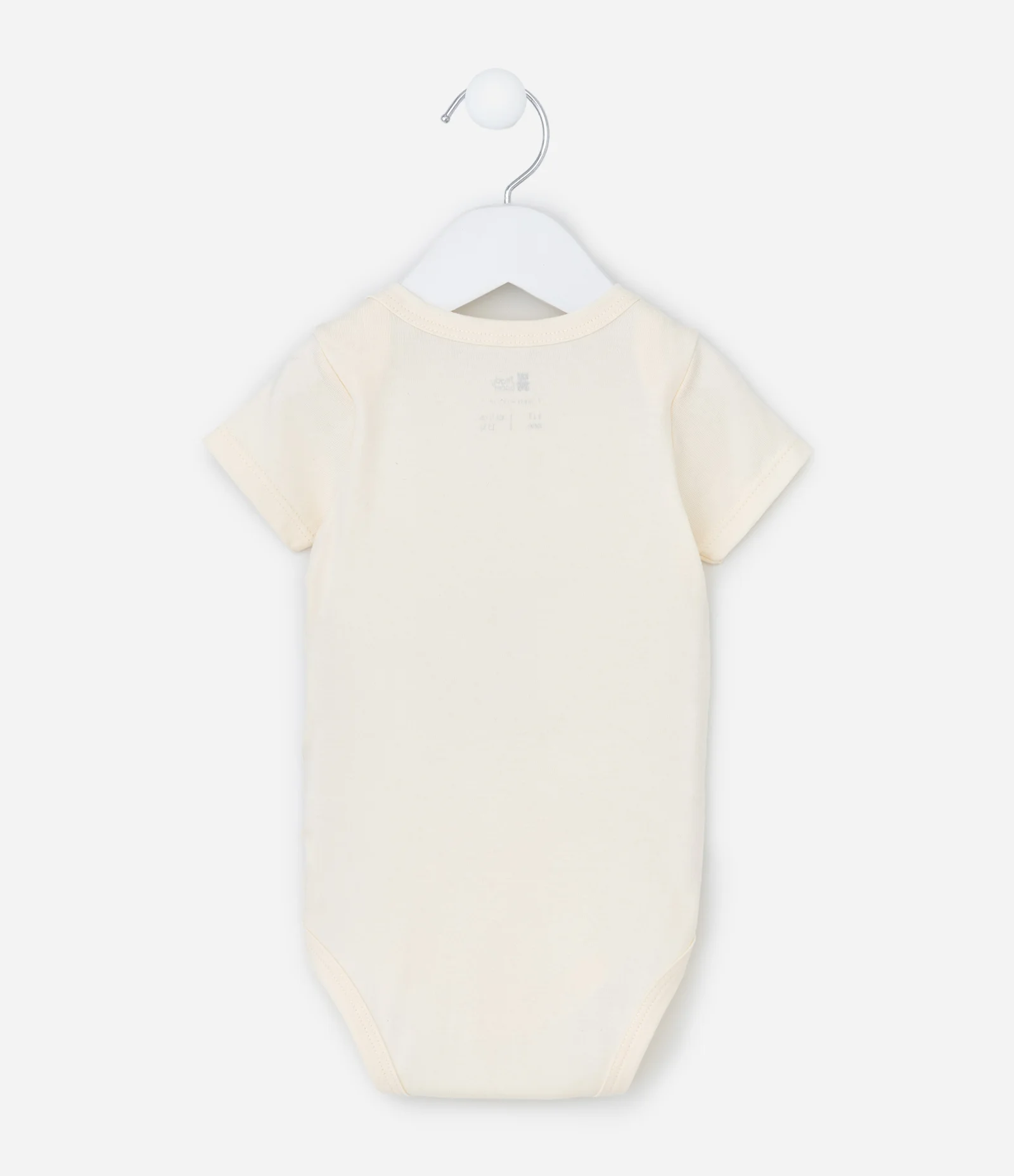Body Infantil com Ursinho Realista e Lettering – Tam RN a 18 Meses Off White 2