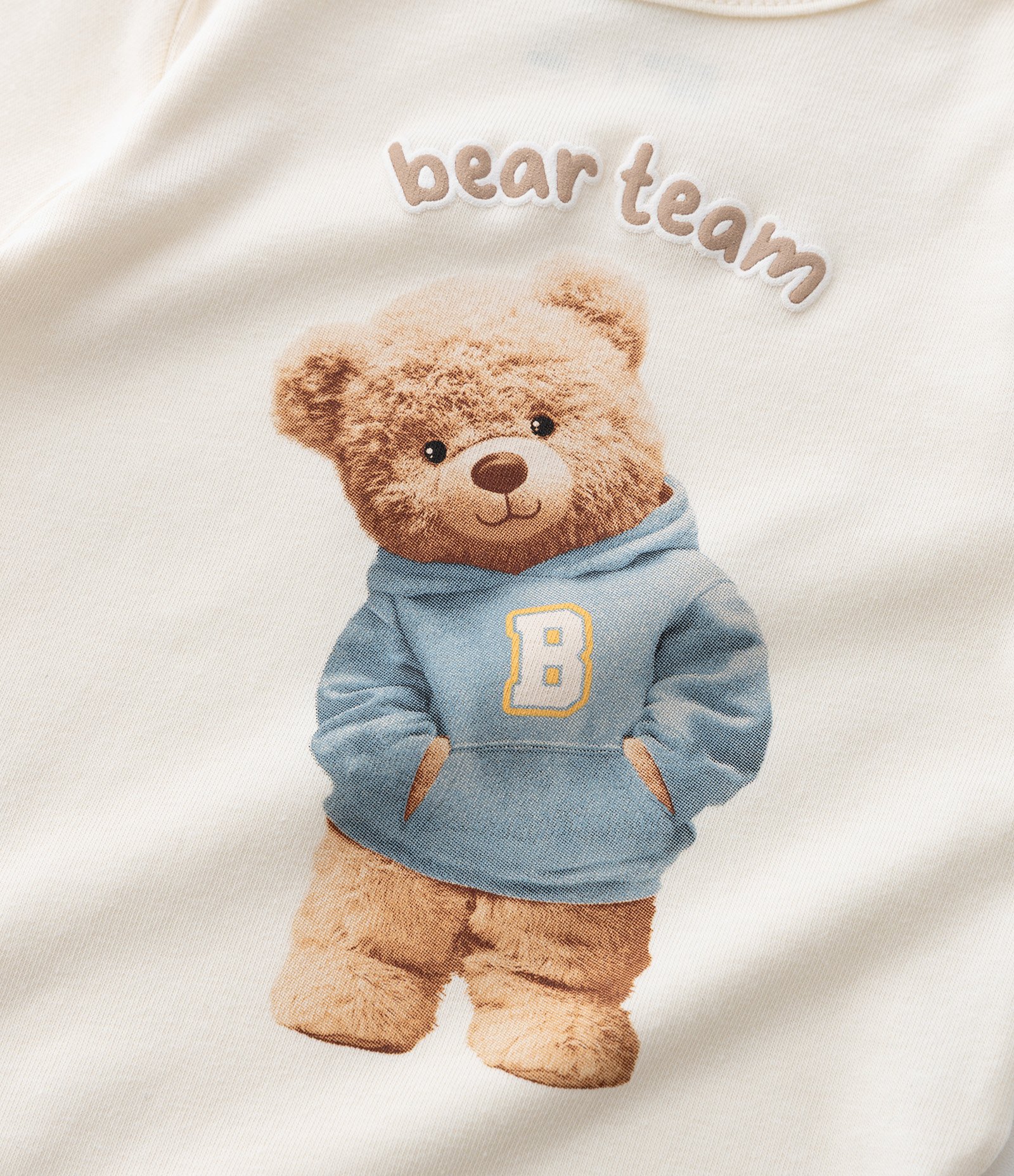 Body Infantil com Ursinho Realista e Lettering – Tam RN a 18 Meses Off White 6