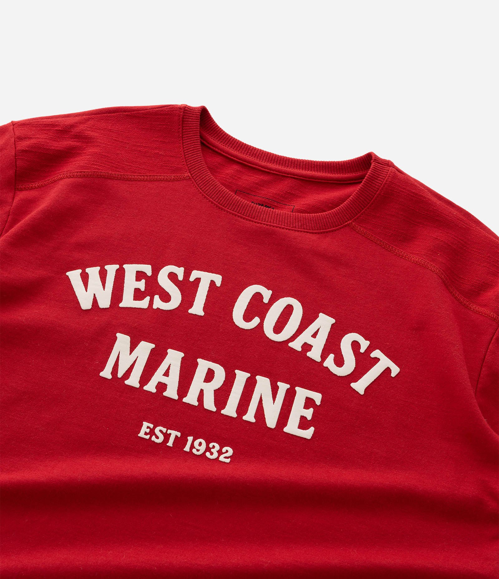 Camiseta Infantil com Lettering West Coast Marine – Tam 5 a 14 Anos Vermelho 5