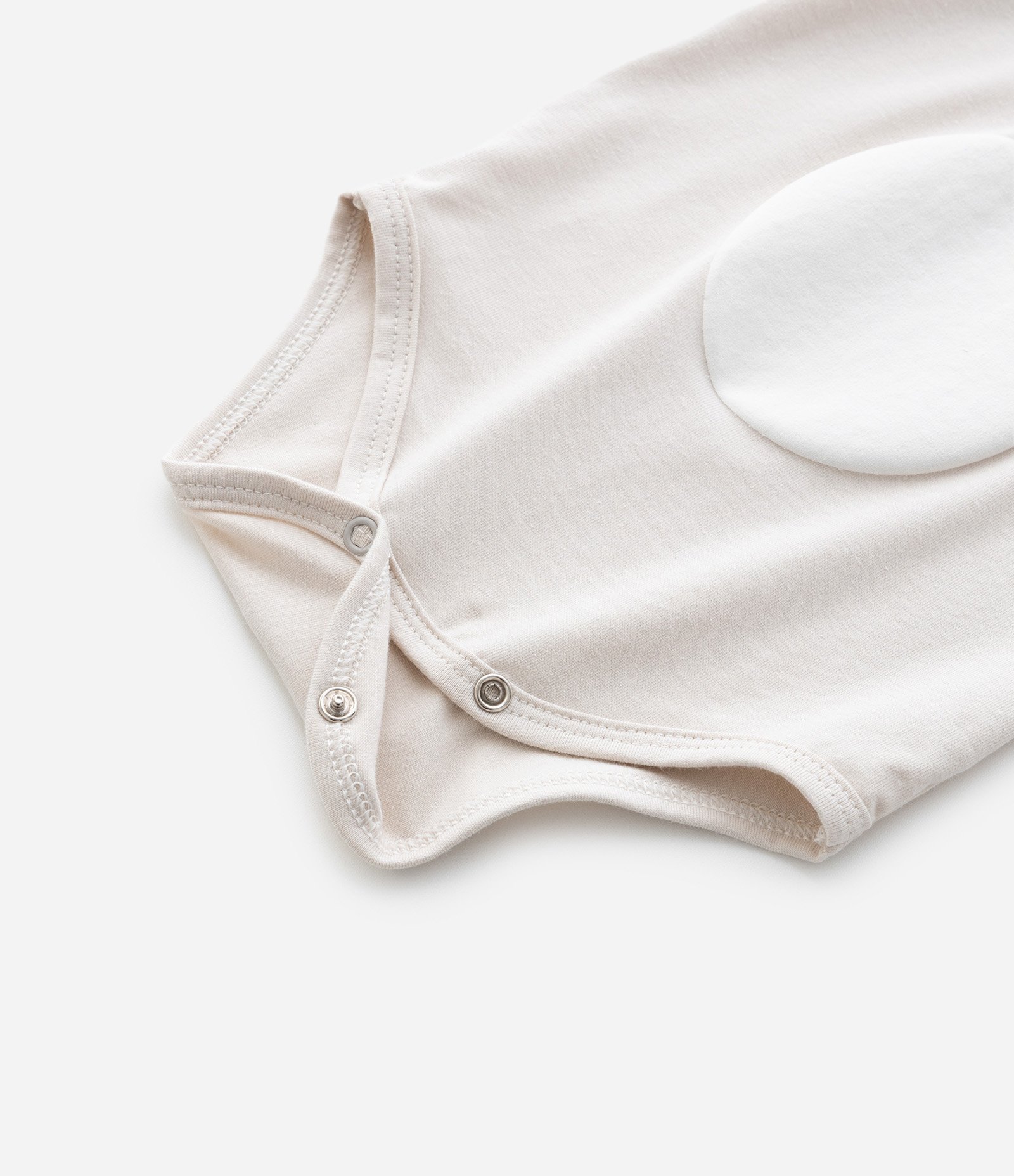 Body Infantil com Estampa Cara de Urso – Tam 0 a 18 Meses Bege Claro 5