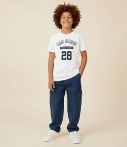 Camiseta Infantil com Lettering San Diego – Tam 5 a 14 Anos