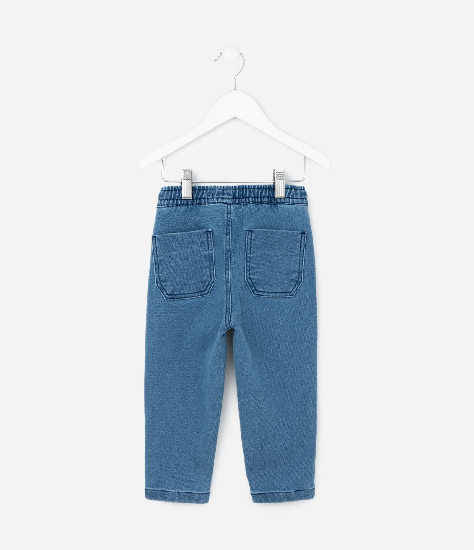 Calça Infantil em Jeans com Bolsos – Tam 1 a 5/6 Anos Azul Médio 2