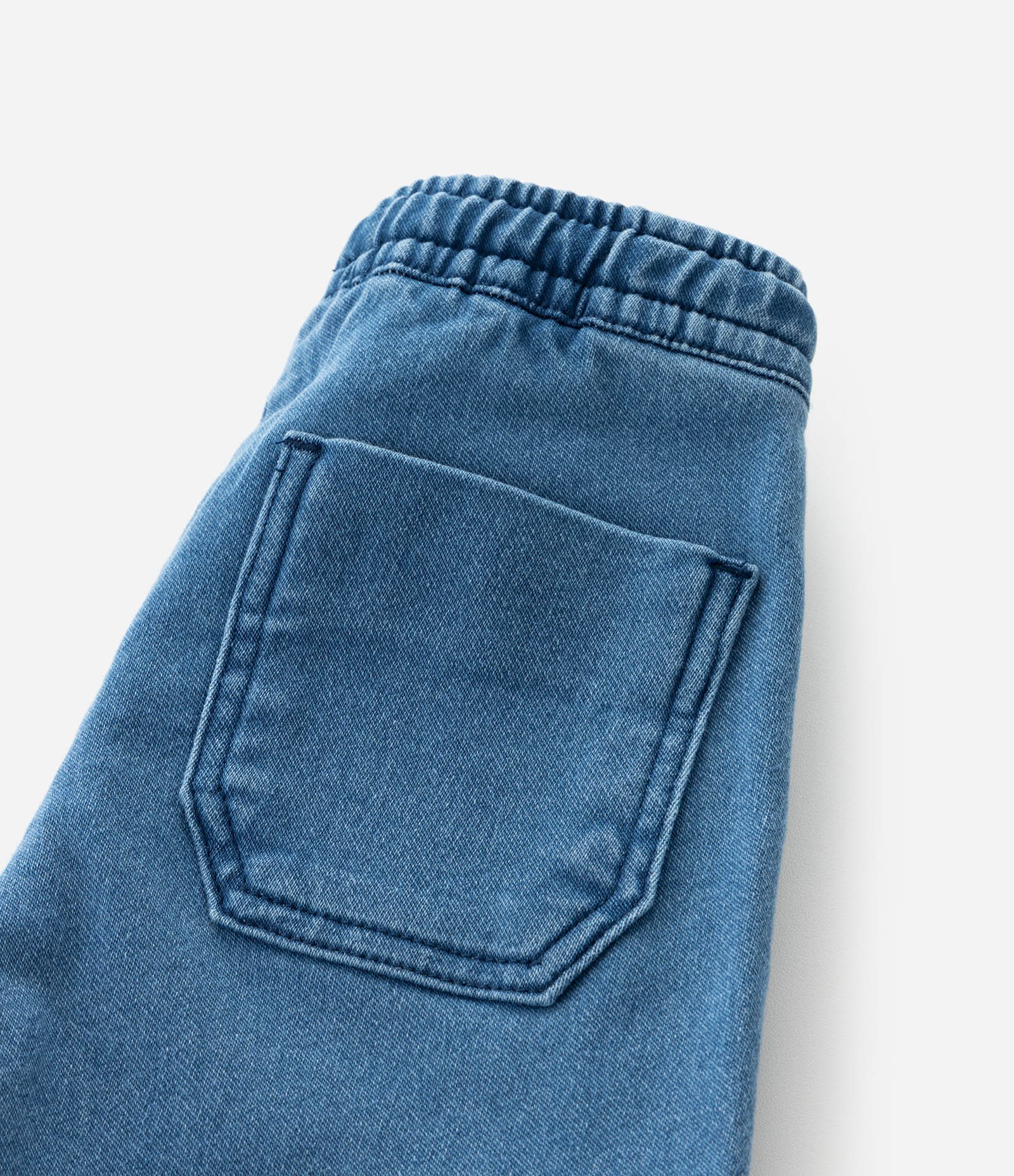 Calça Infantil em Jeans com Bolsos – Tam 1 a 5/6 Anos Azul Médio 3