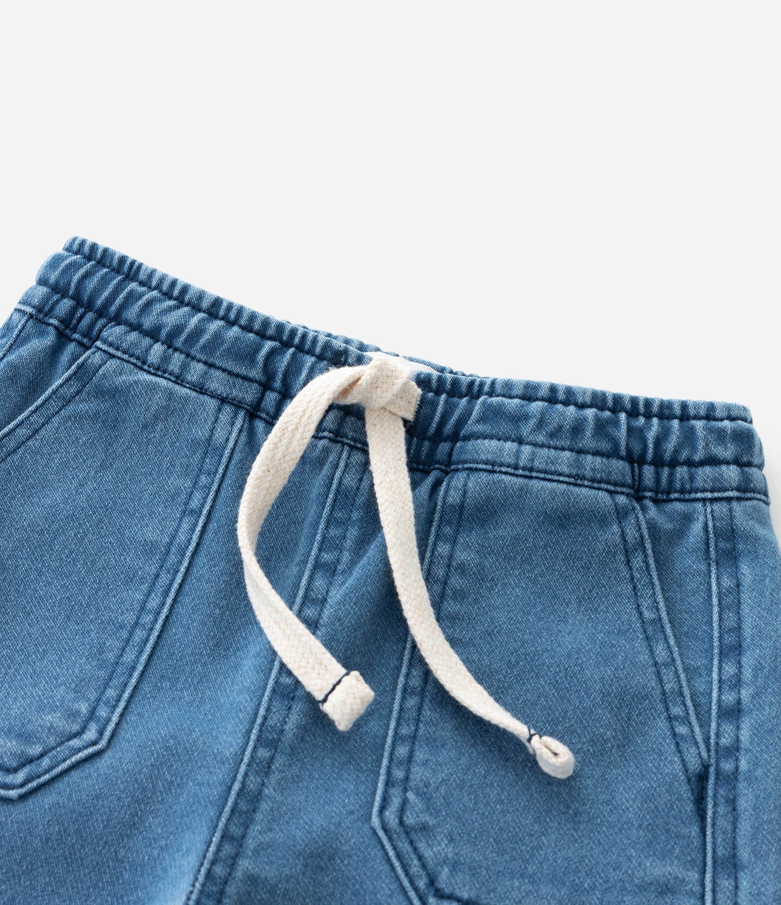Calça Infantil em Jeans com Bolsos – Tam 1 a 5/6 Anos Azul Médio 4