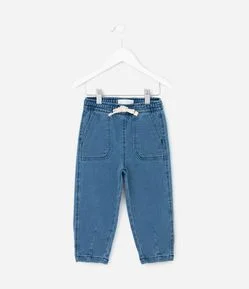 Calça Infantil em Jeans com Bolsos – Tam 1 a 5/6 Anos