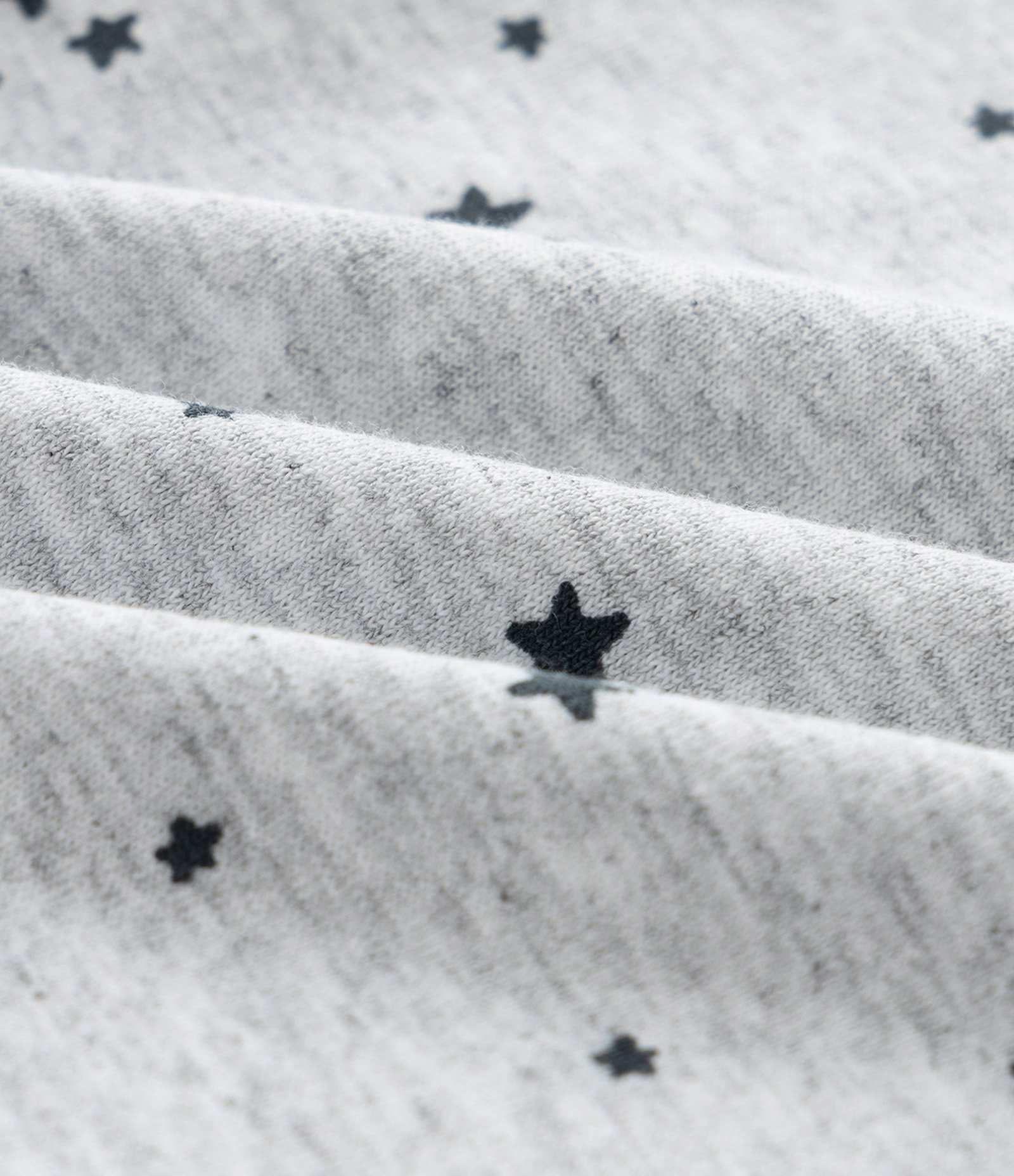 Body Infantil com Estampa Estrelas – Tam RN a 18 Meses Cinza Mescla 4