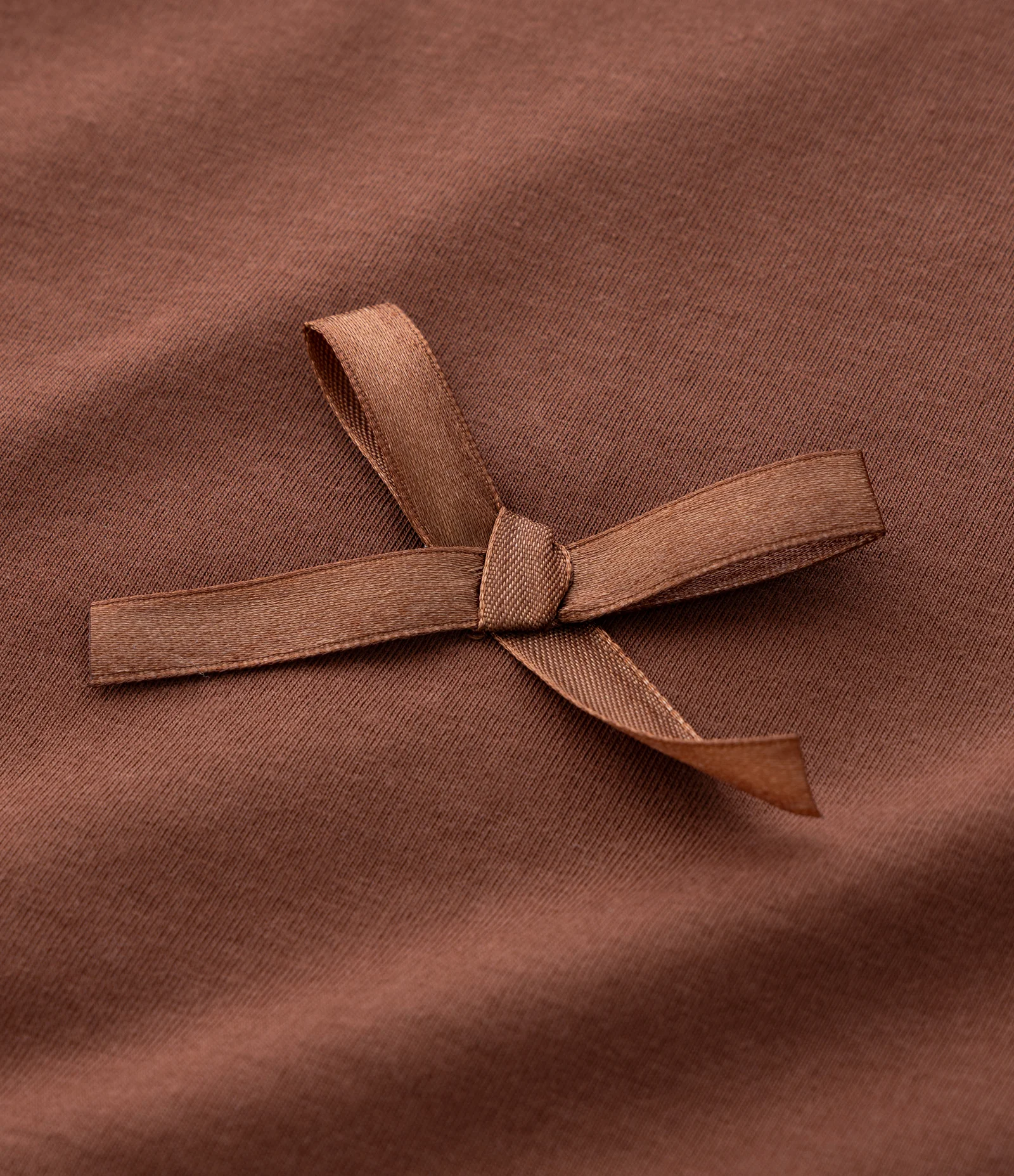 Camiseta Infantil Relaxed Boxy com Laços Aplicados – Tam 5 A 14 Anos Marrom 5