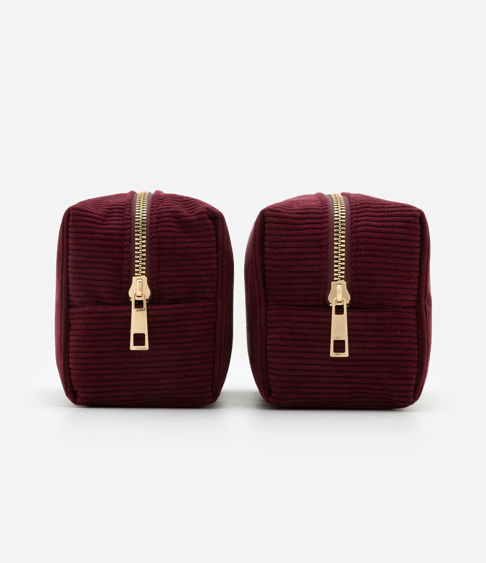 Kit 03 Nécessaires com Alça de Mão e Texturizadas Vinho 2