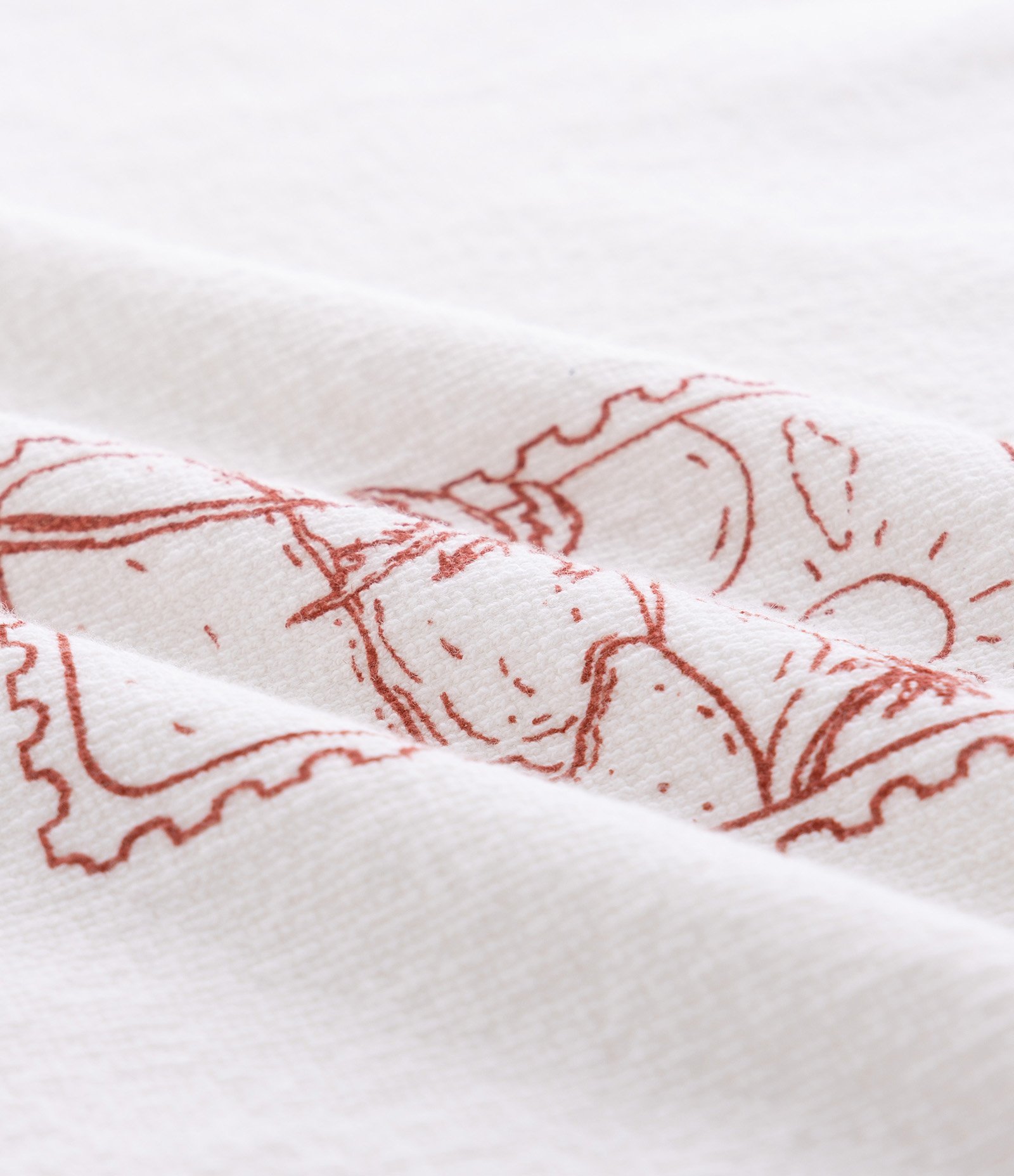 Regata Comfort em Algodão com Estampa Praia Off White 4