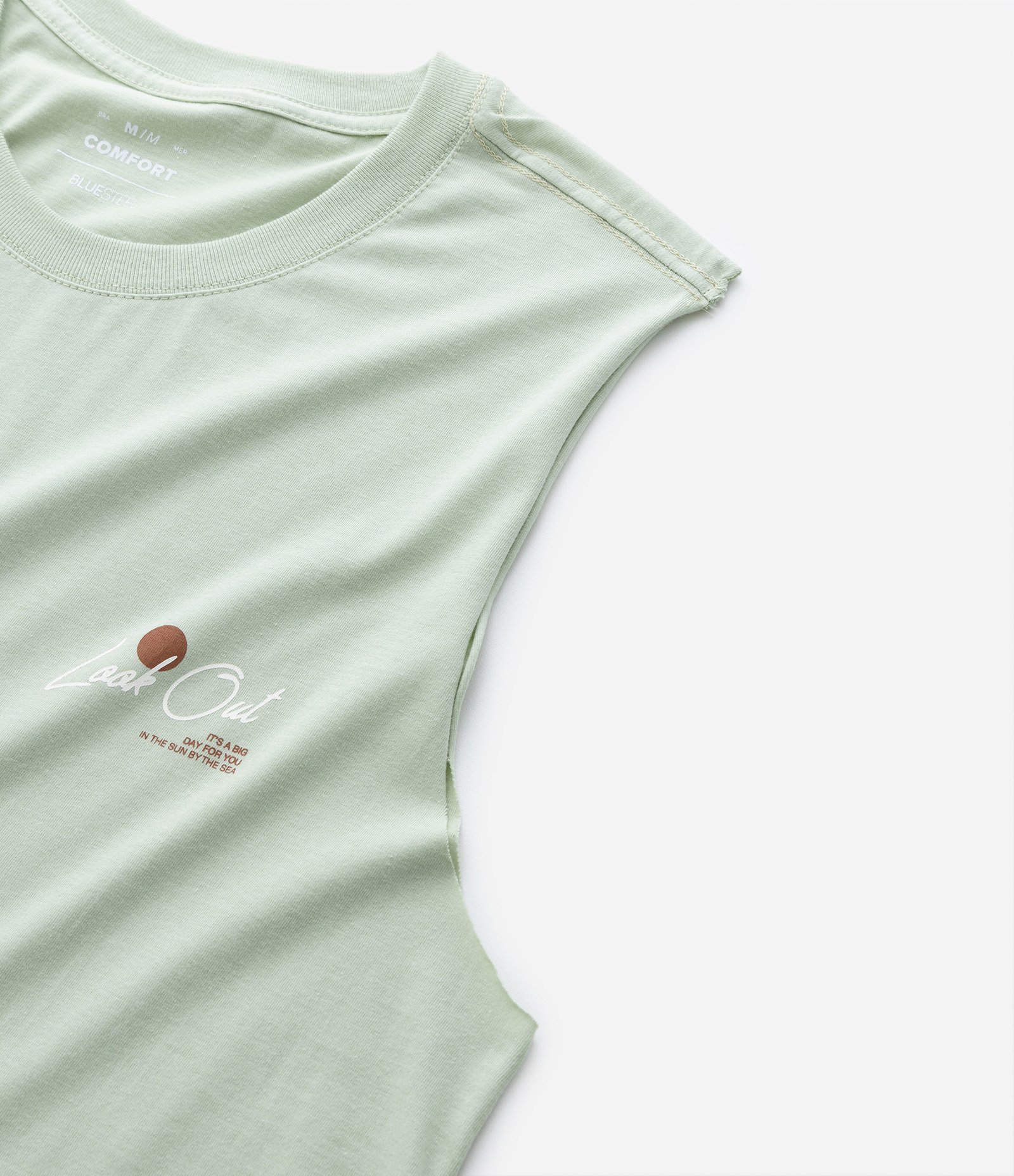 Regata Comfort em Algodão com Estampa Coqueiro Verde 7