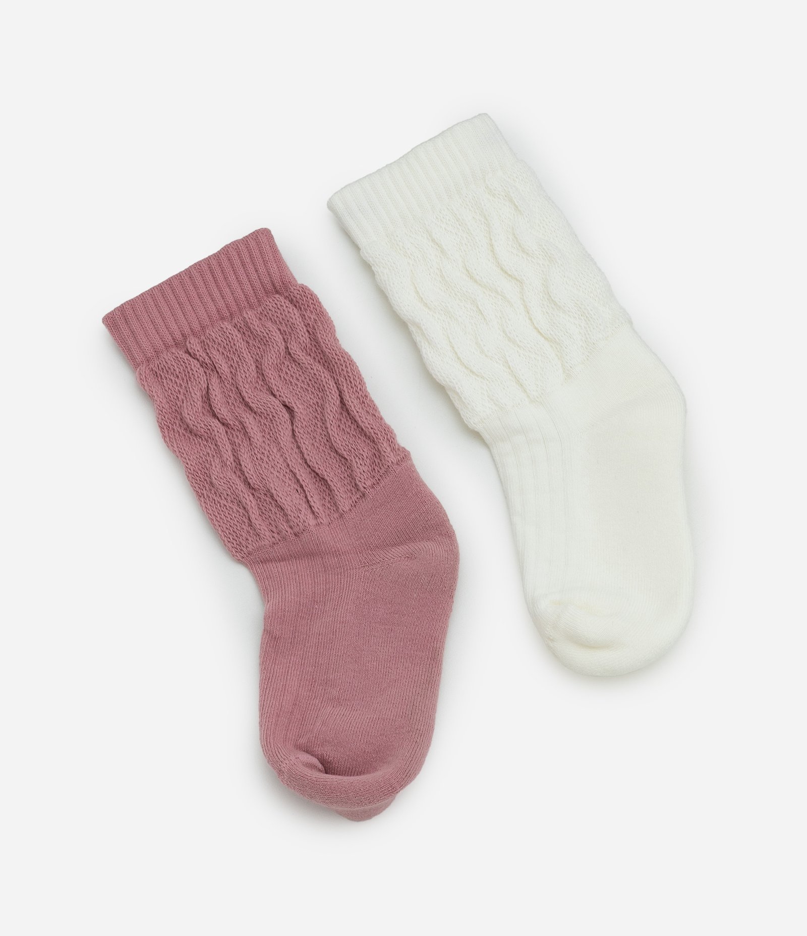Kit 02 Meias Infantis Cano Médio Em Algodão - Tam 19/22 ao 31/34 Sortido 2