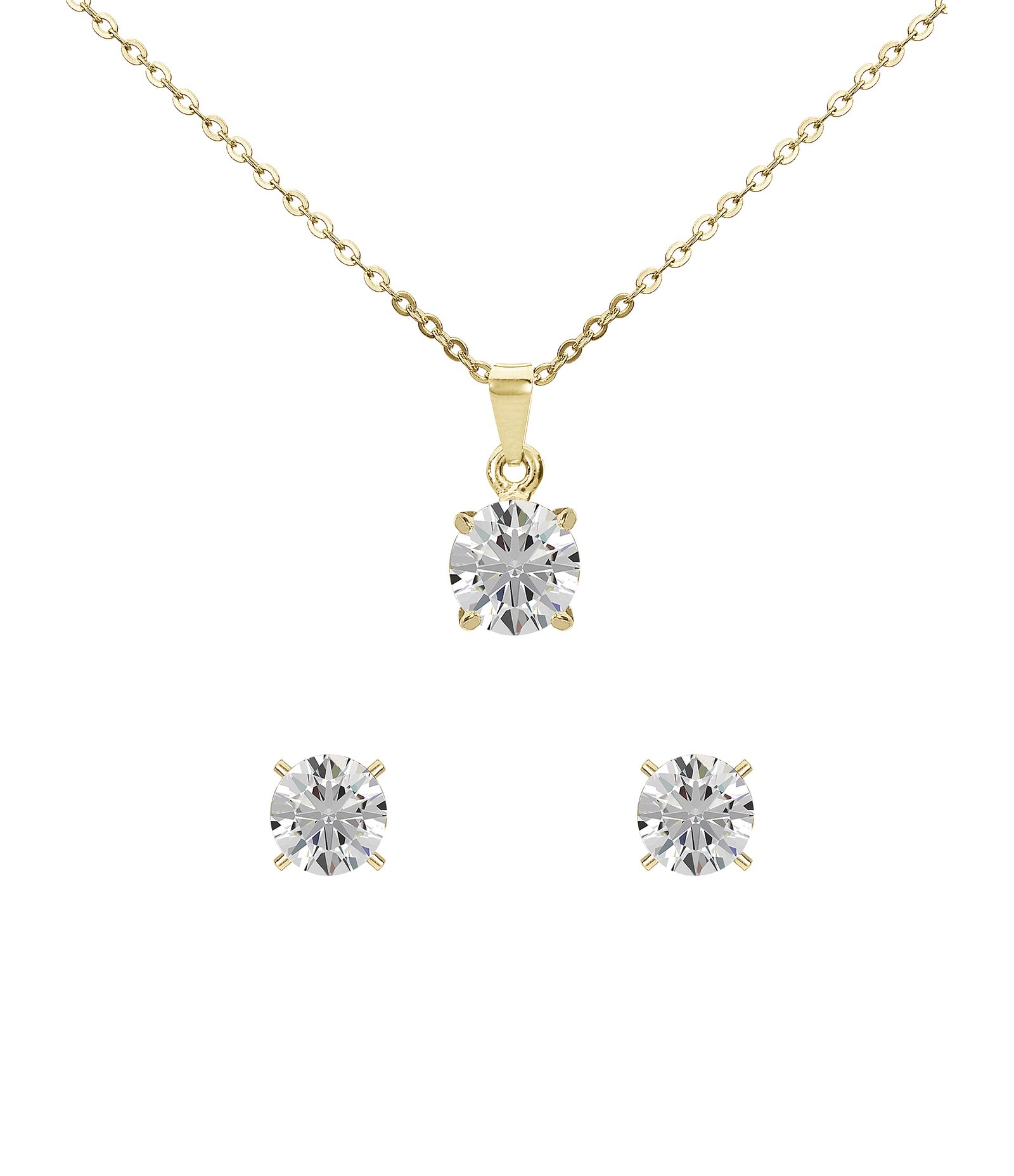 Kit Relógio Analógico Aço Champion Dourado 3