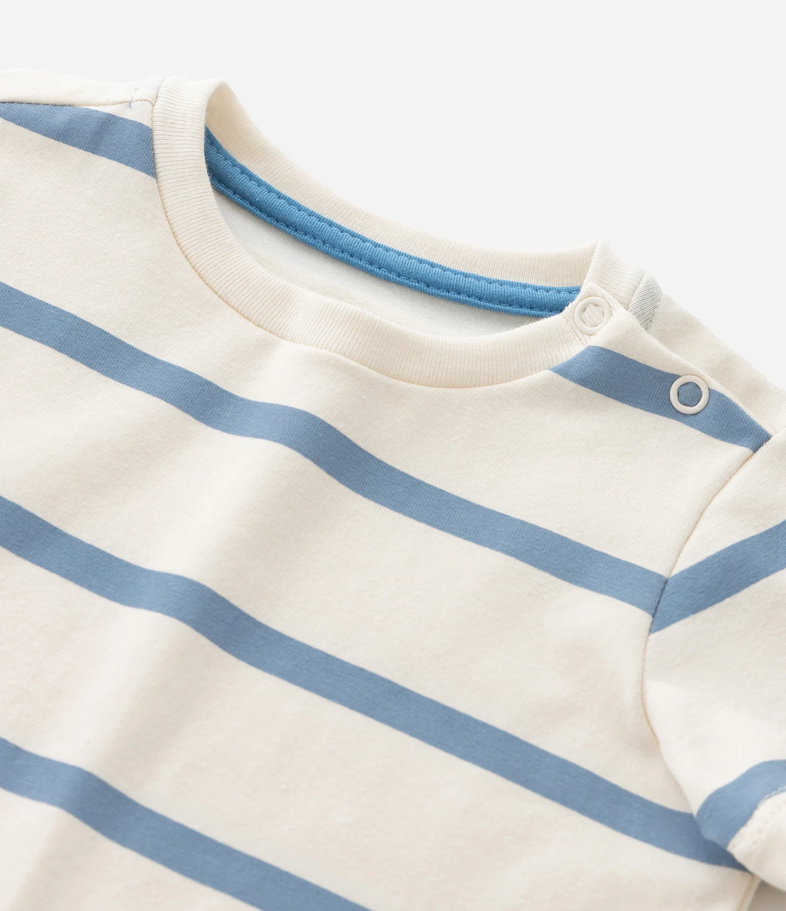 Macaquinho Infantil Listrado com Leão nos Joelhos – Tam RN a 18 Meses Off White 5