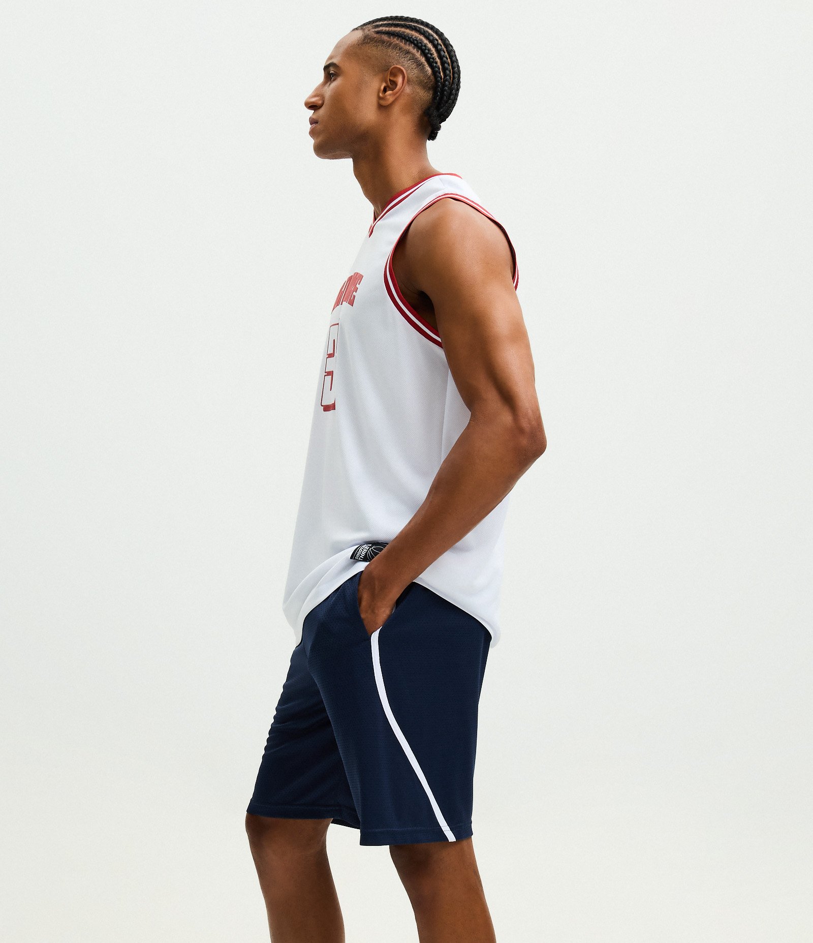 Bermuda Lisa em Microfibra com Bolsos Azul 4