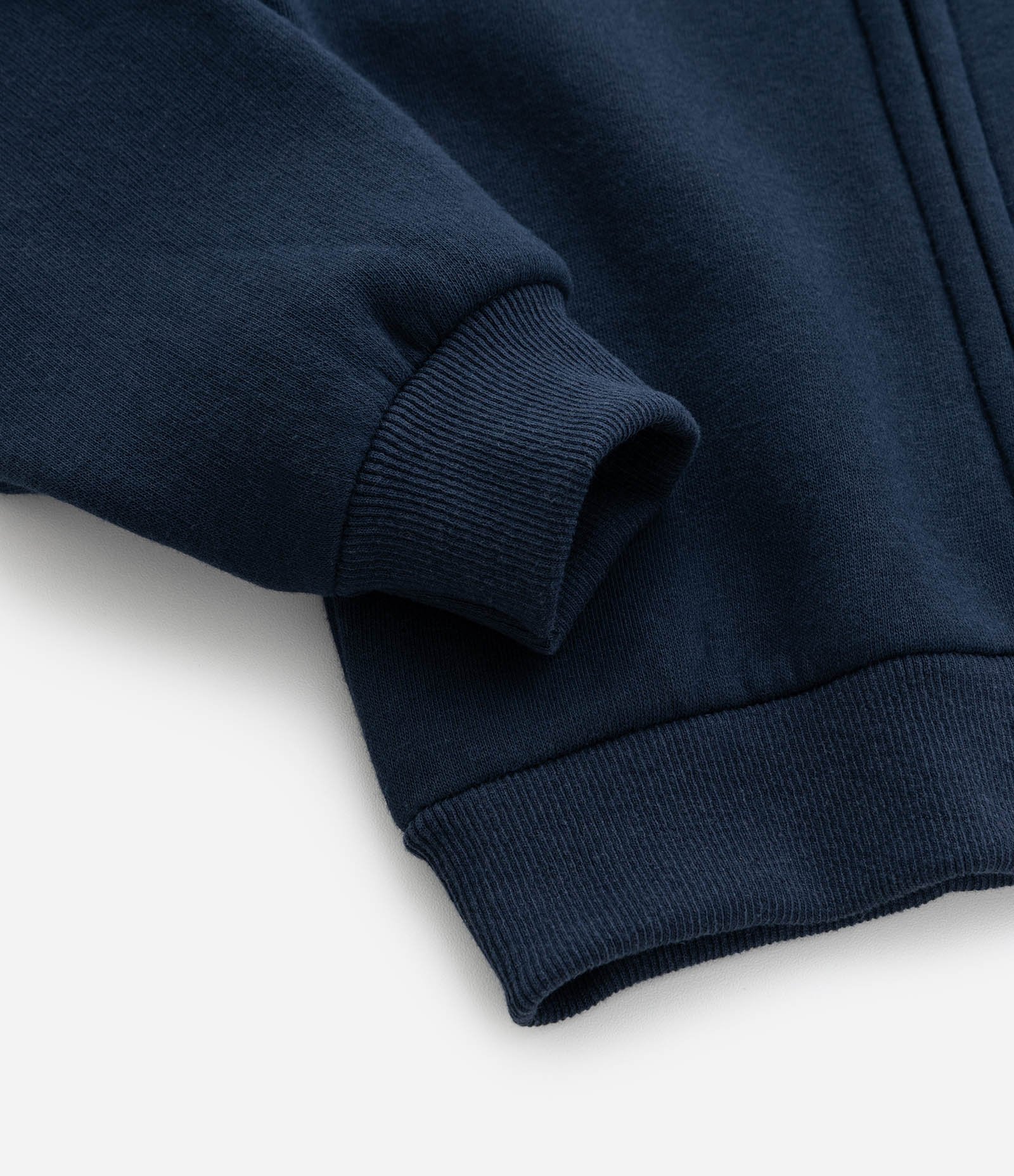 Casaco Infantil em Moletom com Capuz e Bordado de Flor - Tam1 a 6 anos Azul 4