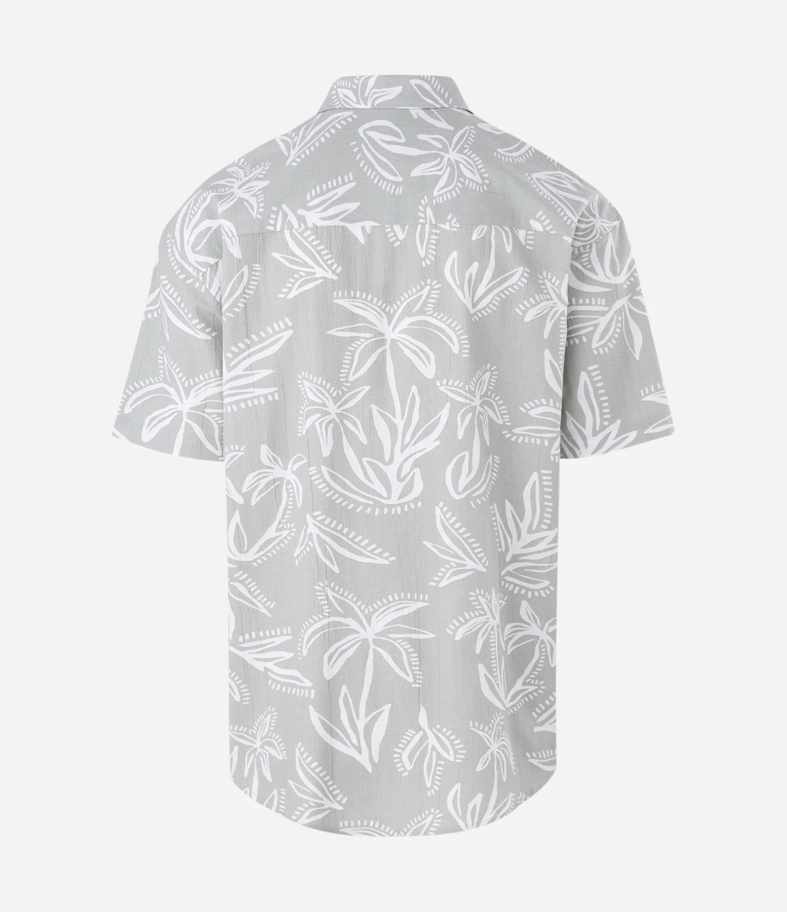 Camisa Relaxed em Tricoline com Estampa Floral Verde 5