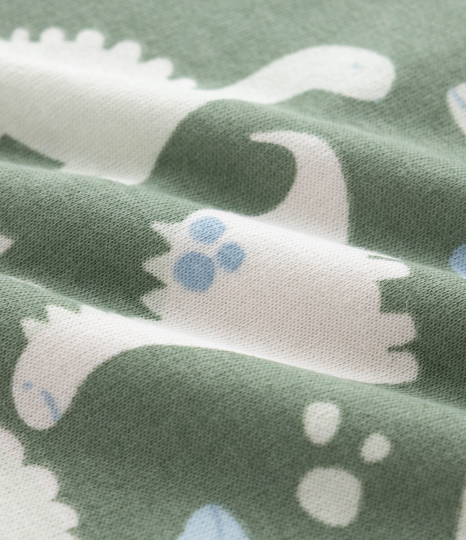 Jardineira Infantil em Moletom com Estampa de Dinossauros – Tam 0 a 18 Meses Verde 4