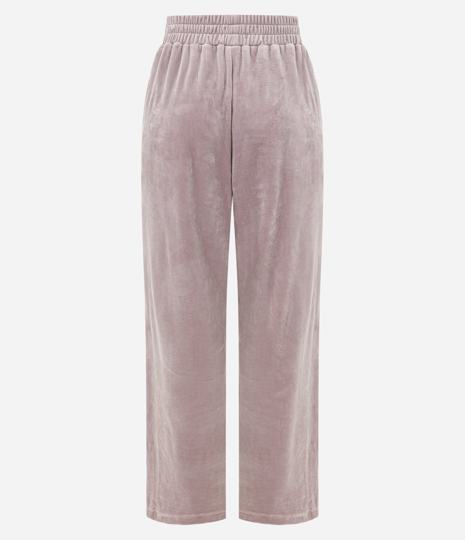 Calça Esportiva Reta em Plush com Piping Contrastante Rosa 7
