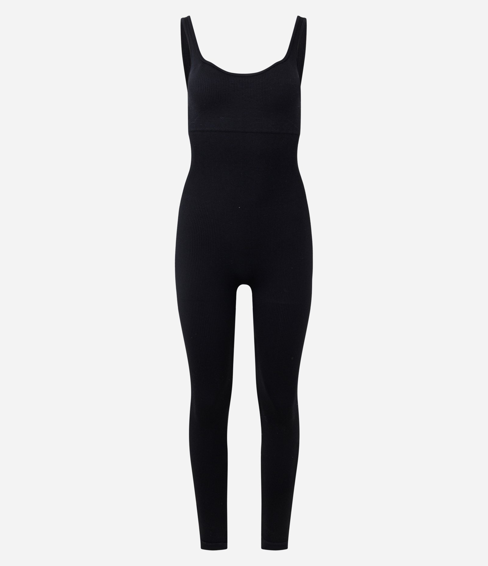 Macacão Esportivo Longo em Poliamida Seamless Preto 1