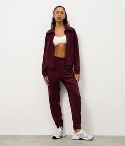 Calça Esportiva Jogger em Modal com Recorte