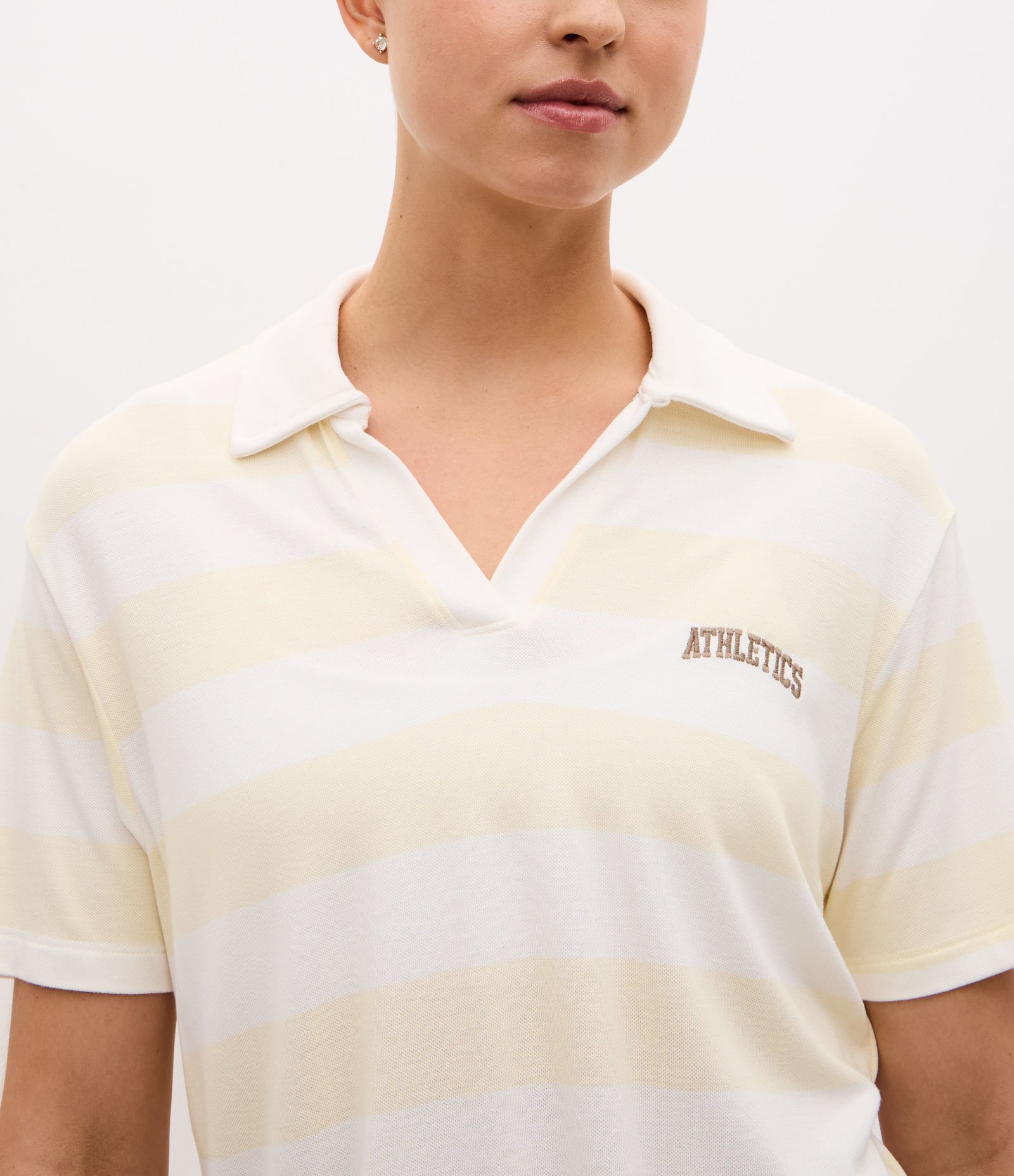Camiseta Polo Esportiva em Piquet com Bordado Athletics Off White 2