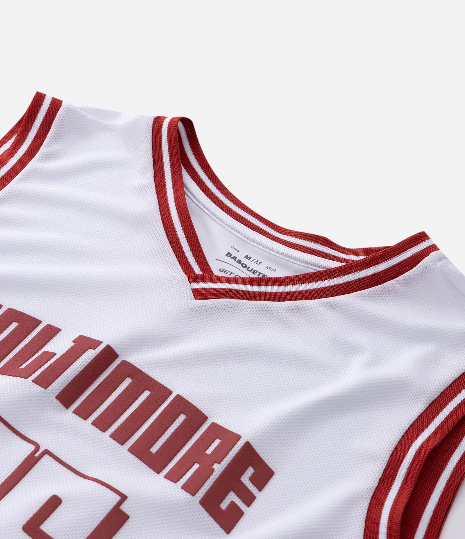 Regata Basquete em Tecnologia Dry com Estampa Baltimore Branco 9