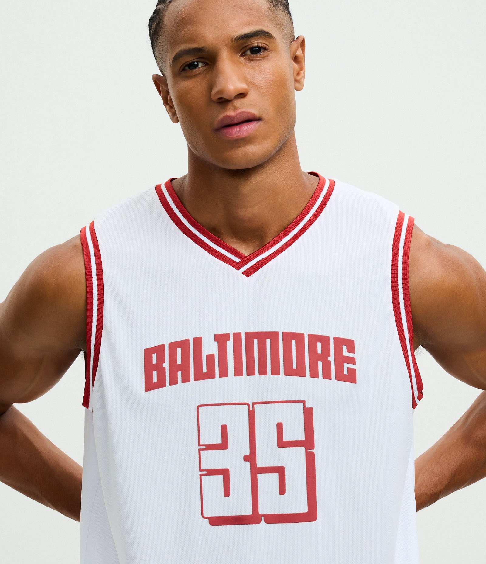 Regata Basquete em Tecnologia Dry com Estampa Baltimore Branco 4