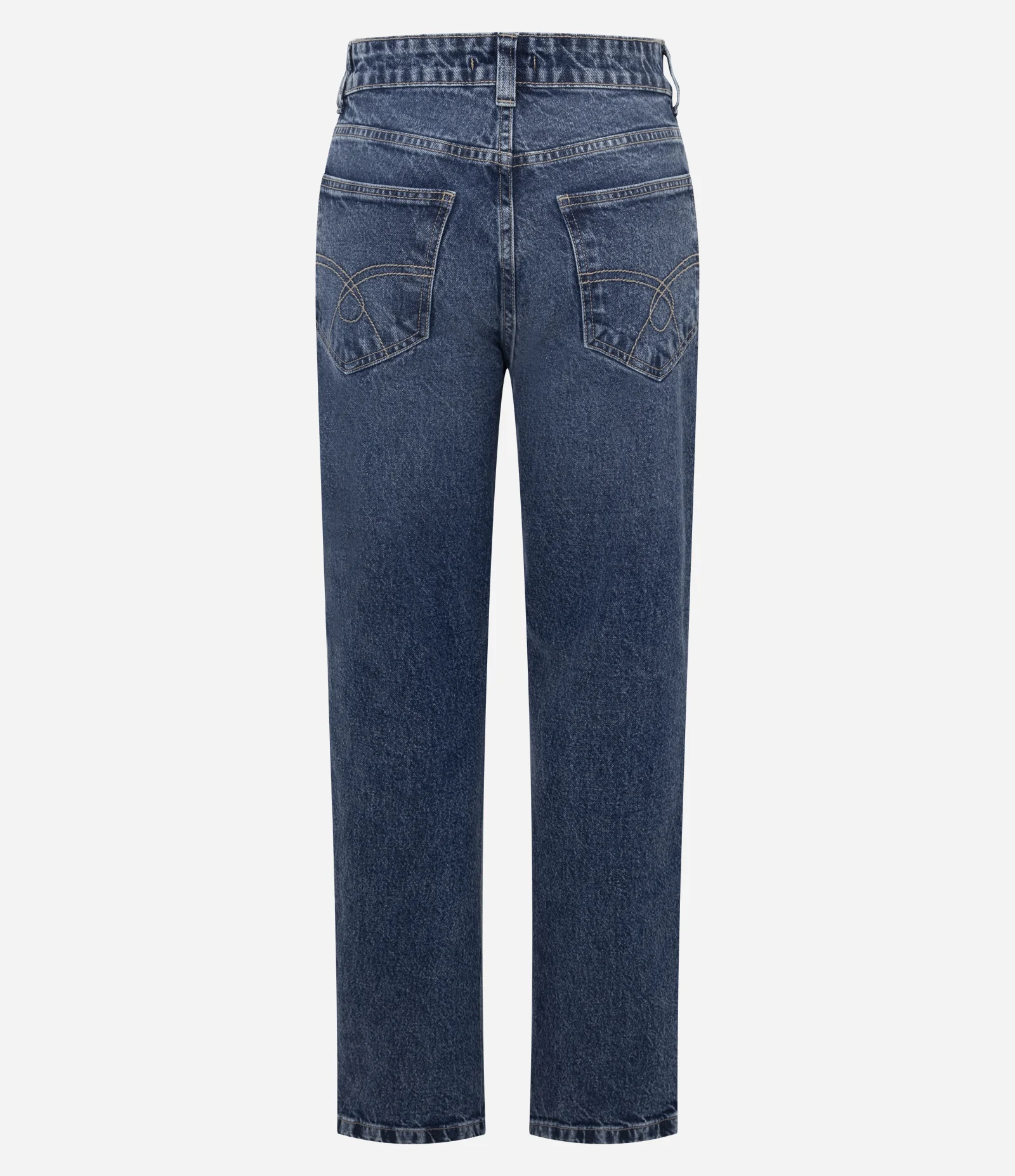 Calça Reta em Jeans com Cintura Média Médio 6