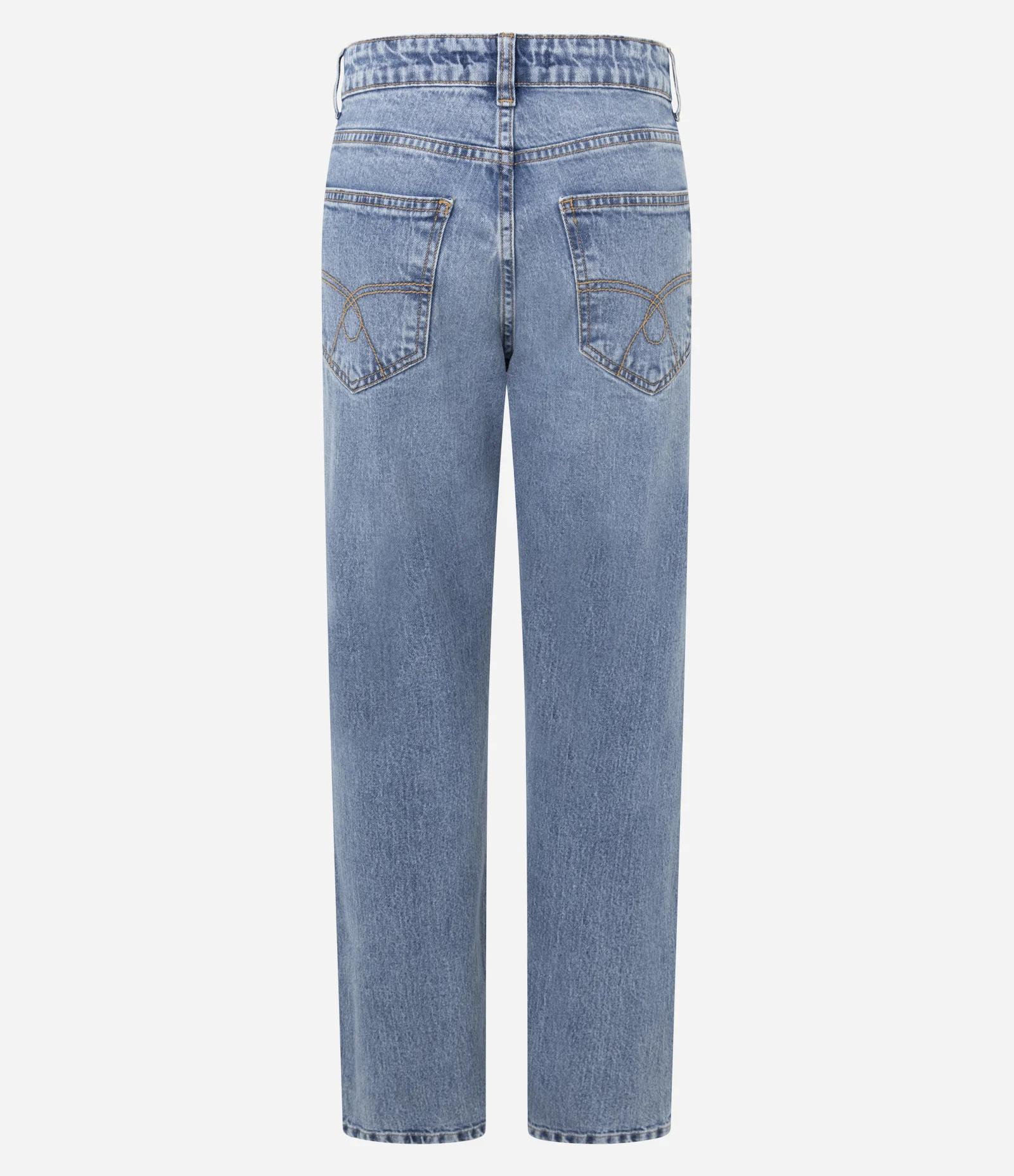 Calça Reta em Jeans com Cintura Média Claro 2