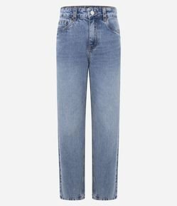 Calça Reta em Jeans com Cintura Média