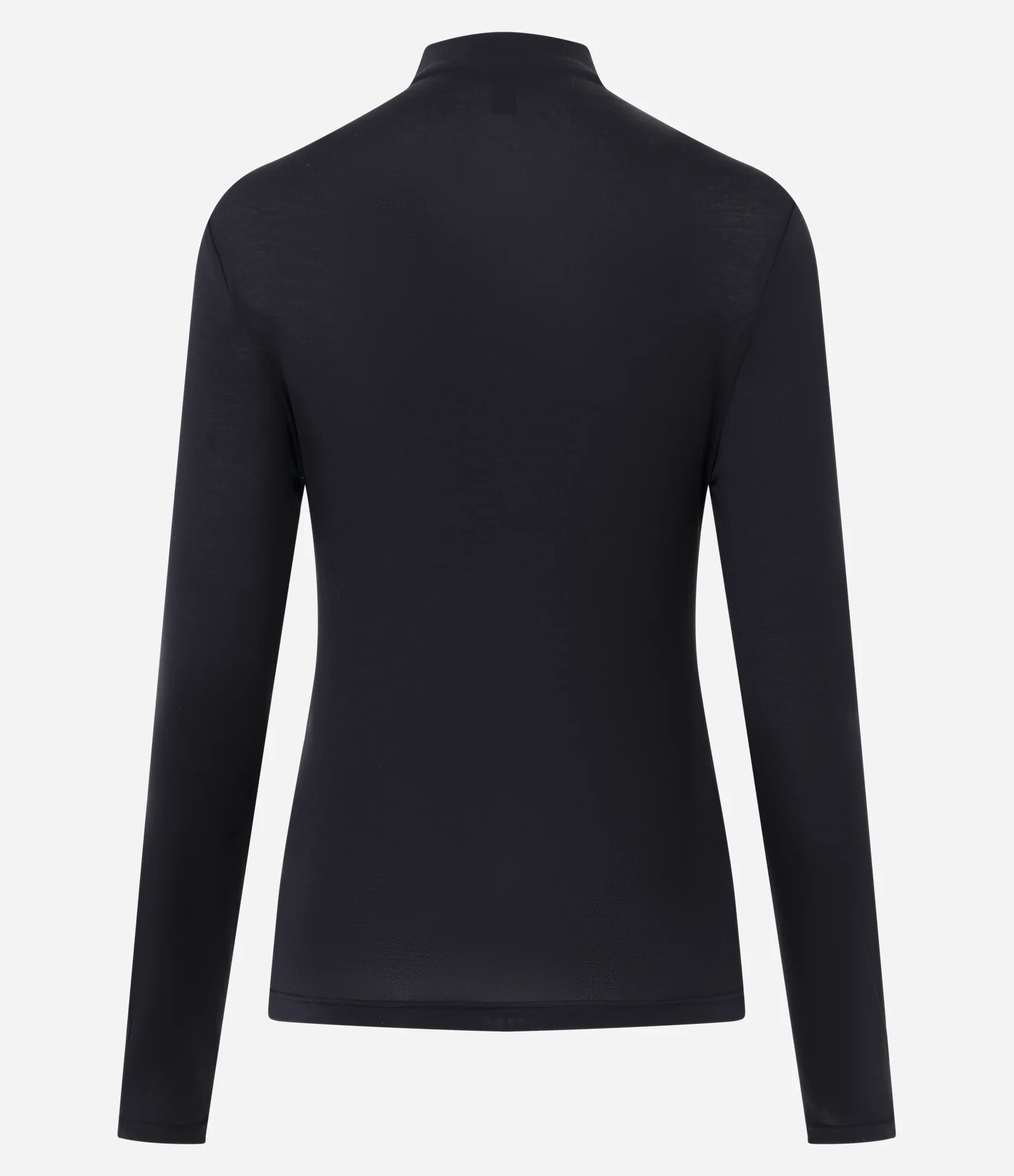 Blusa Básica Manga Longa em Modal com Gola Alta Preto 6