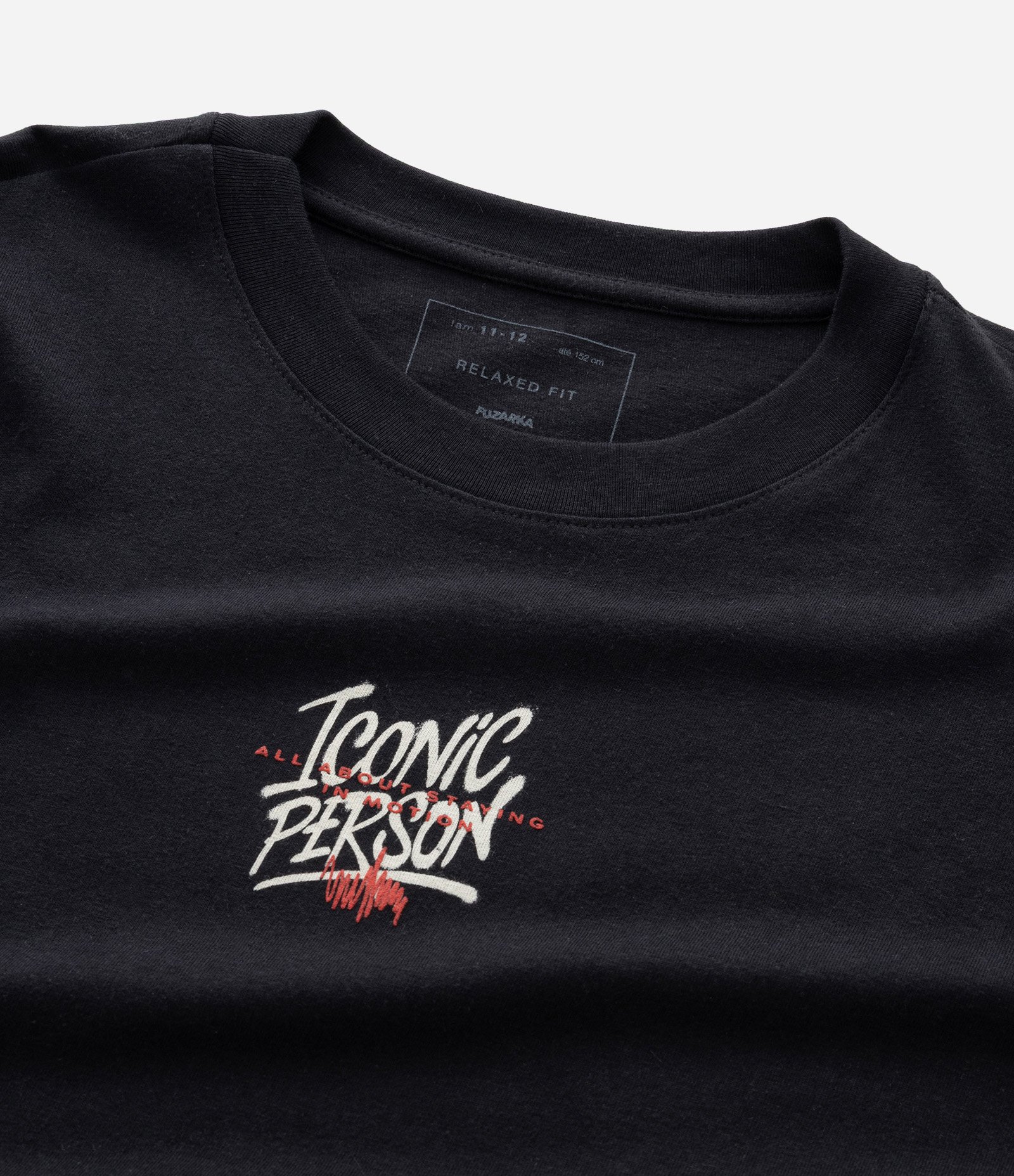 Camiseta Infantil com Estampa Lettering – Tam 5 a 14 Anos Preto 8