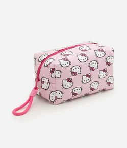 Necessaire Retangular Média em PU Hello Kitty