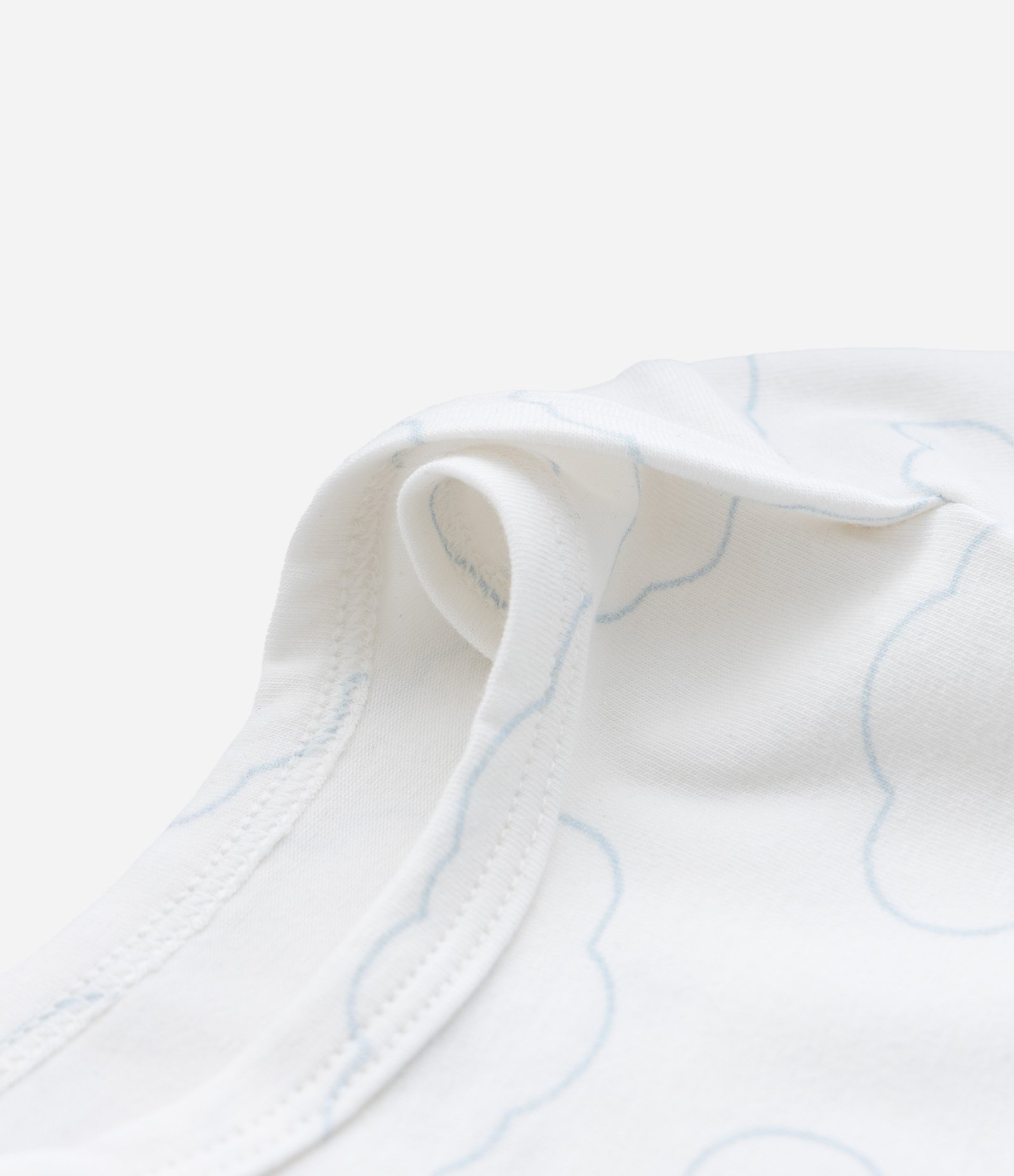 Body Infantil com Estampa de Nuvens – Tam RN a 18 Meses Branco 4