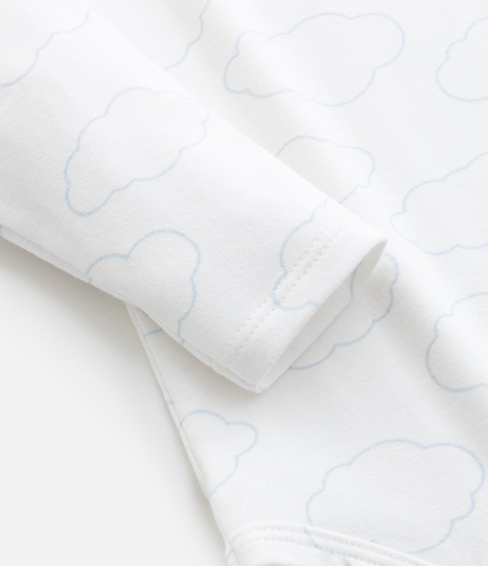 Body Infantil com Estampa de Nuvens – Tam RN a 18 Meses Branco 6