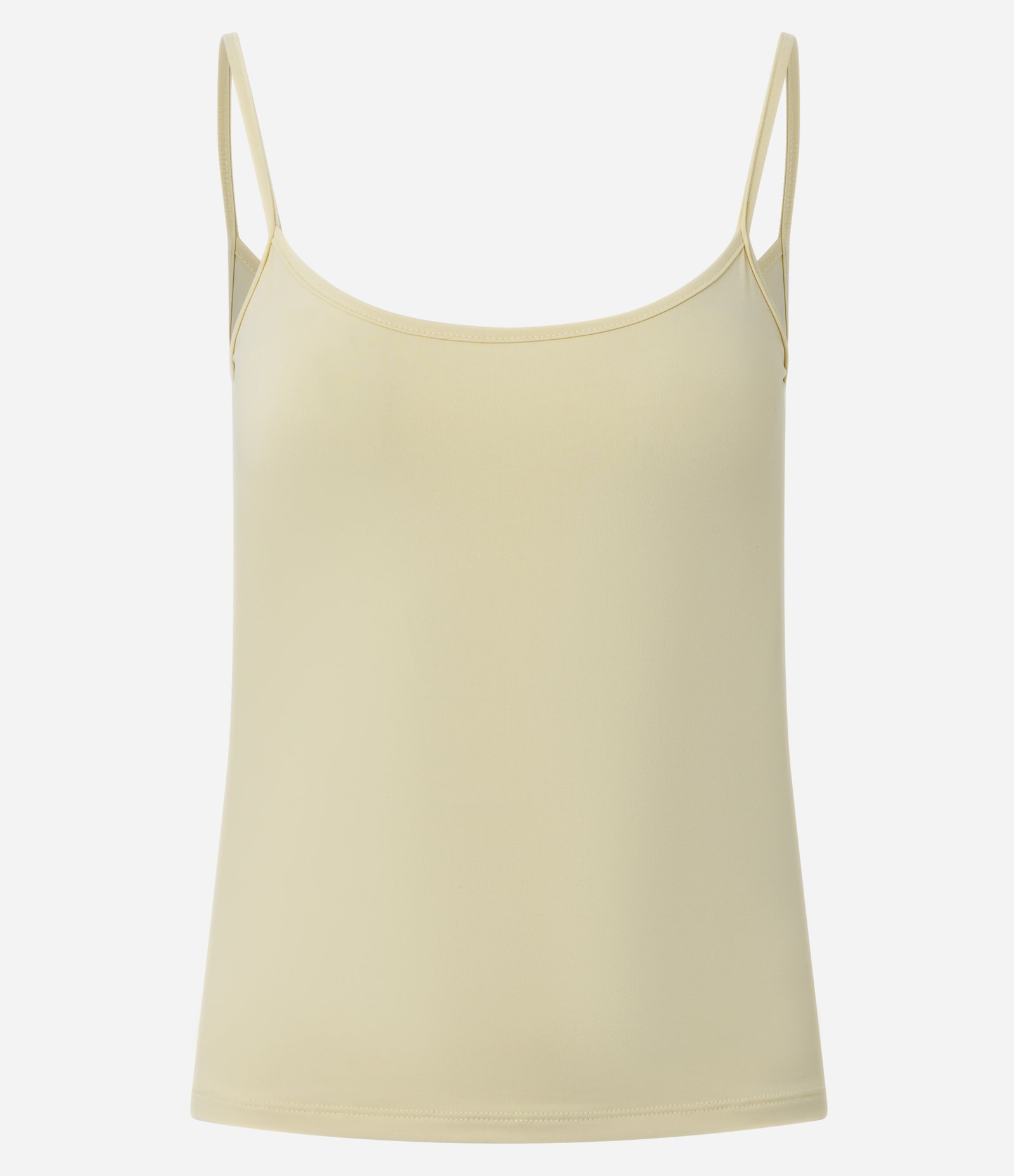 Blusa Básica em Poliamida com Alças Finas Off White 1