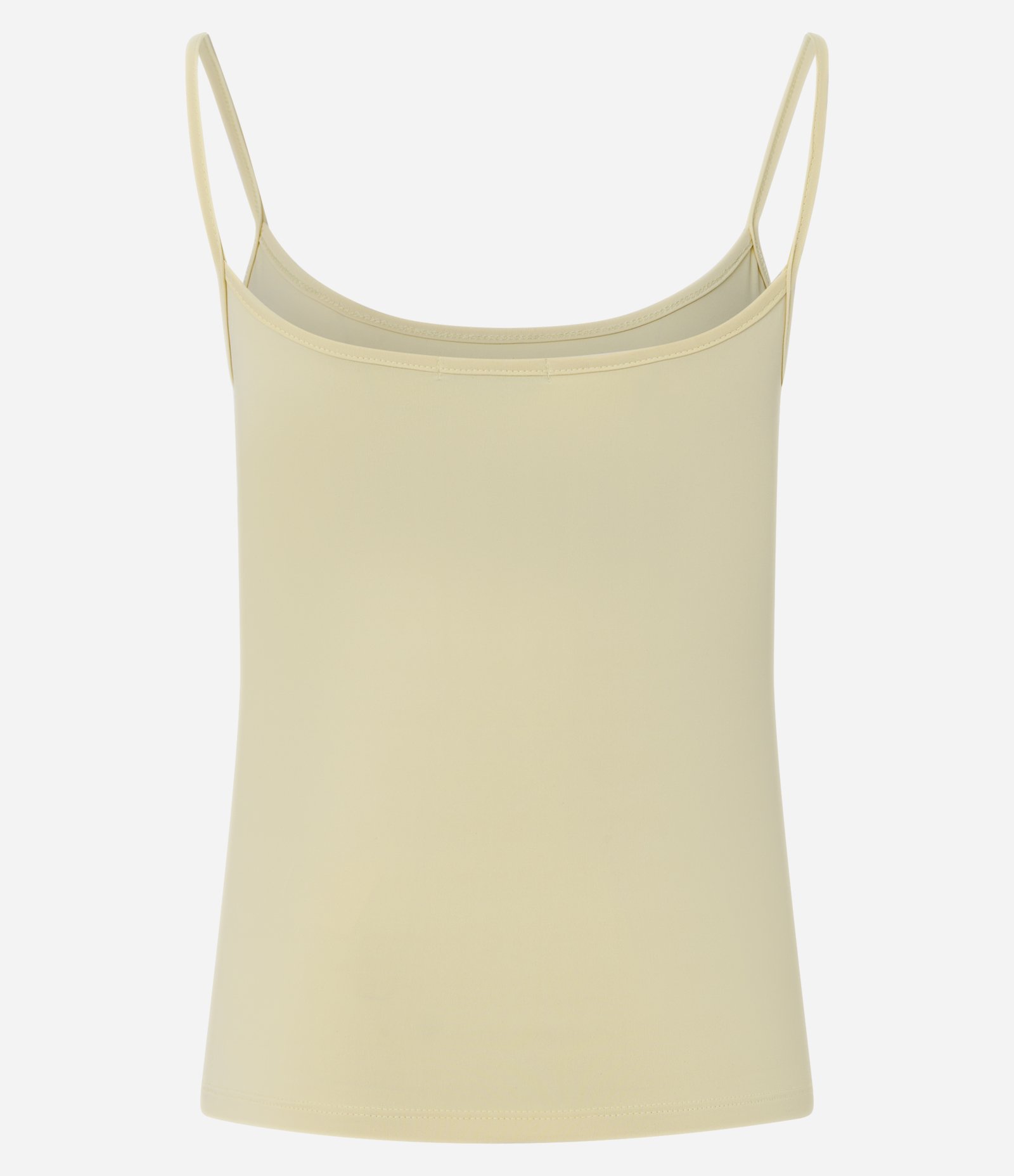 Blusa Básica em Poliamida com Alças Finas Off White 2