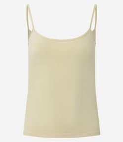 Blusa Básica em Poliamida com Alças Finas