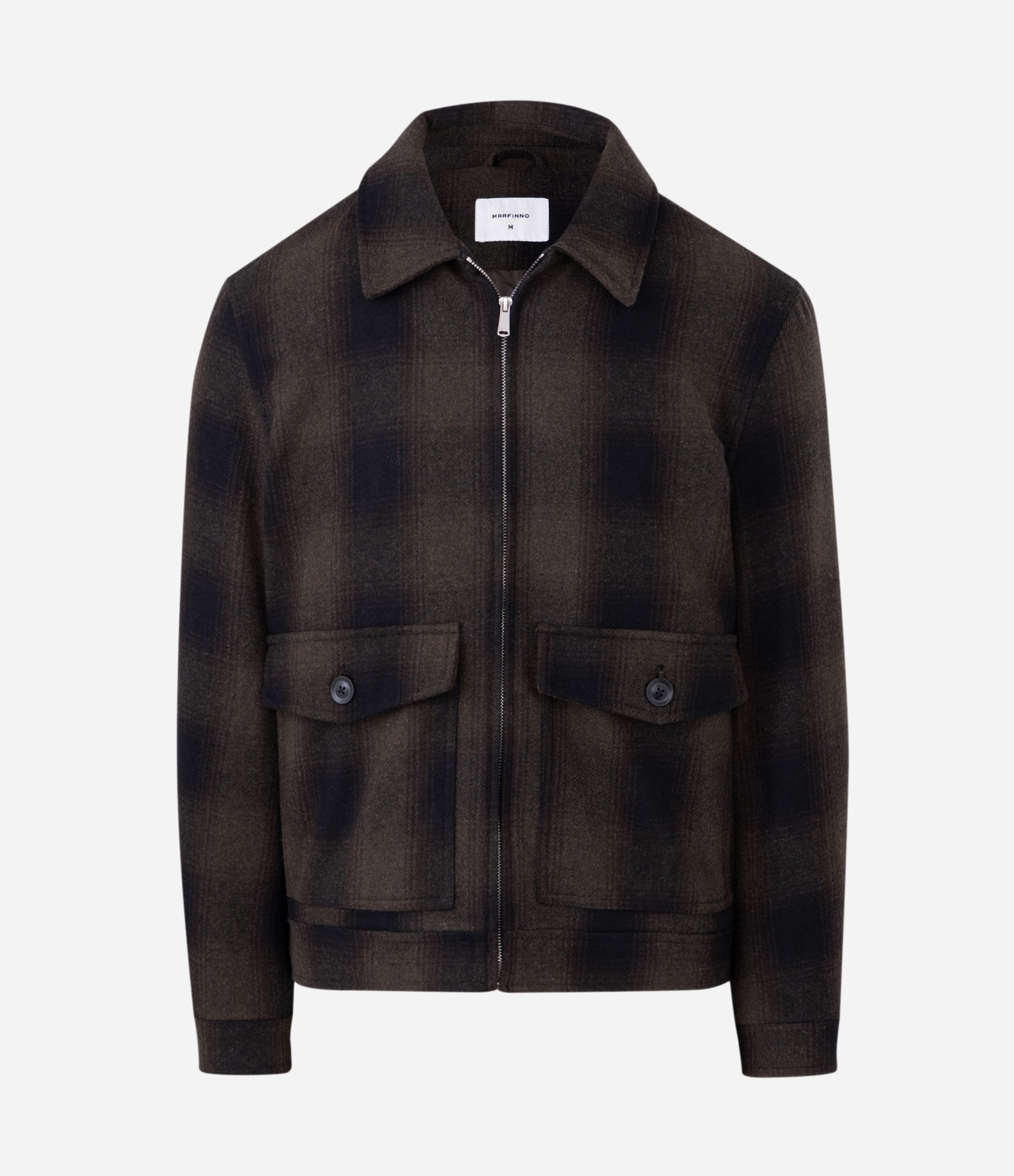 Jaqueta Flanela em Xadrez Preto 1