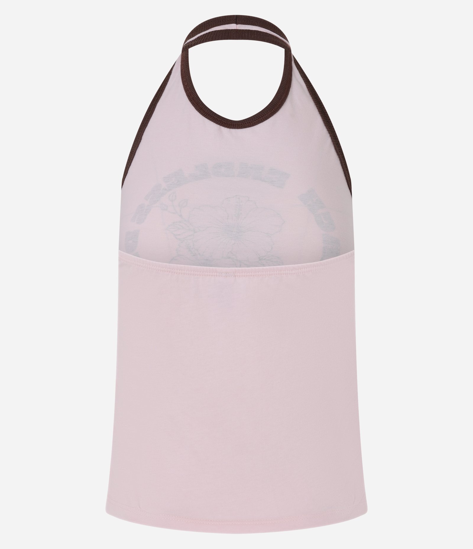 Blusa Frente Única em Algodão com Estampa Beach Baby Rosa 5