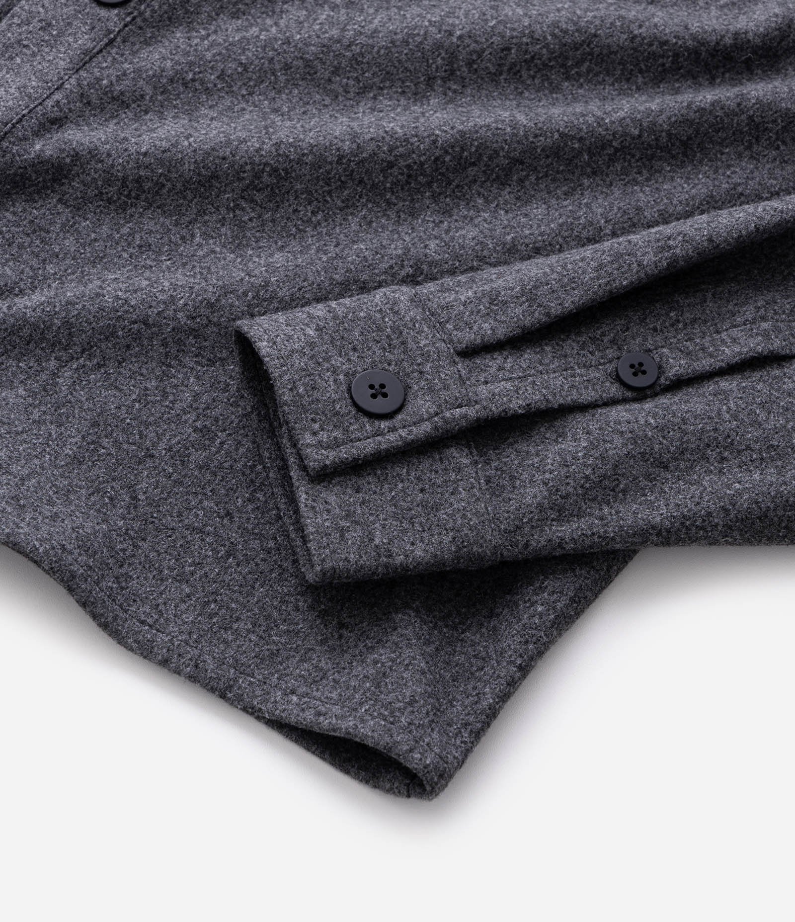 Camisa Overshirt Manga Longa em Polyvelour Cinza 4